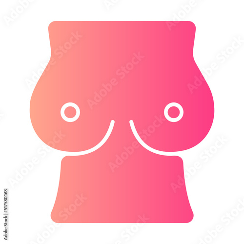 breast gradient icon