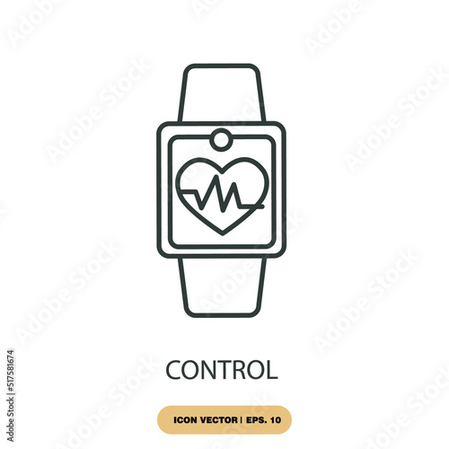 control icons  symbol vector elements for infographic web