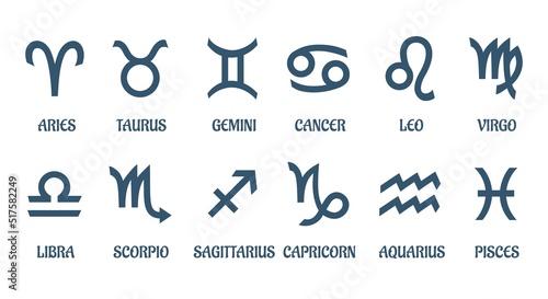 Simple zodiac signs