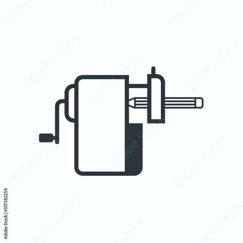 illustration of pencil sharpener, vector art.