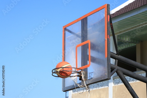 basketball player on the top of a building