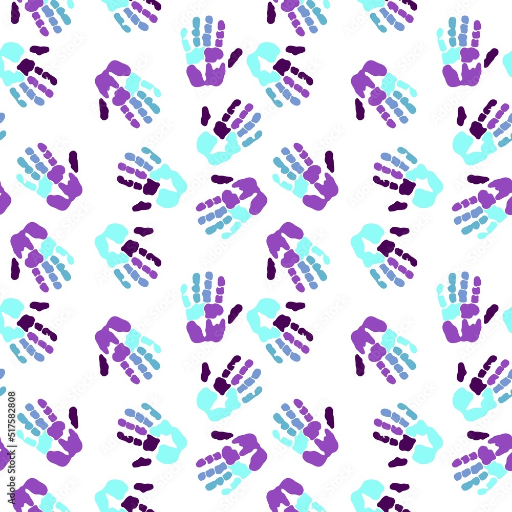 Handprint seamless team work pattern for school and kids and wrapping paper and notebooks and clothes print Handprint seamless team work pattern for school and kids and wrapping paper and notebooks and clothes print
