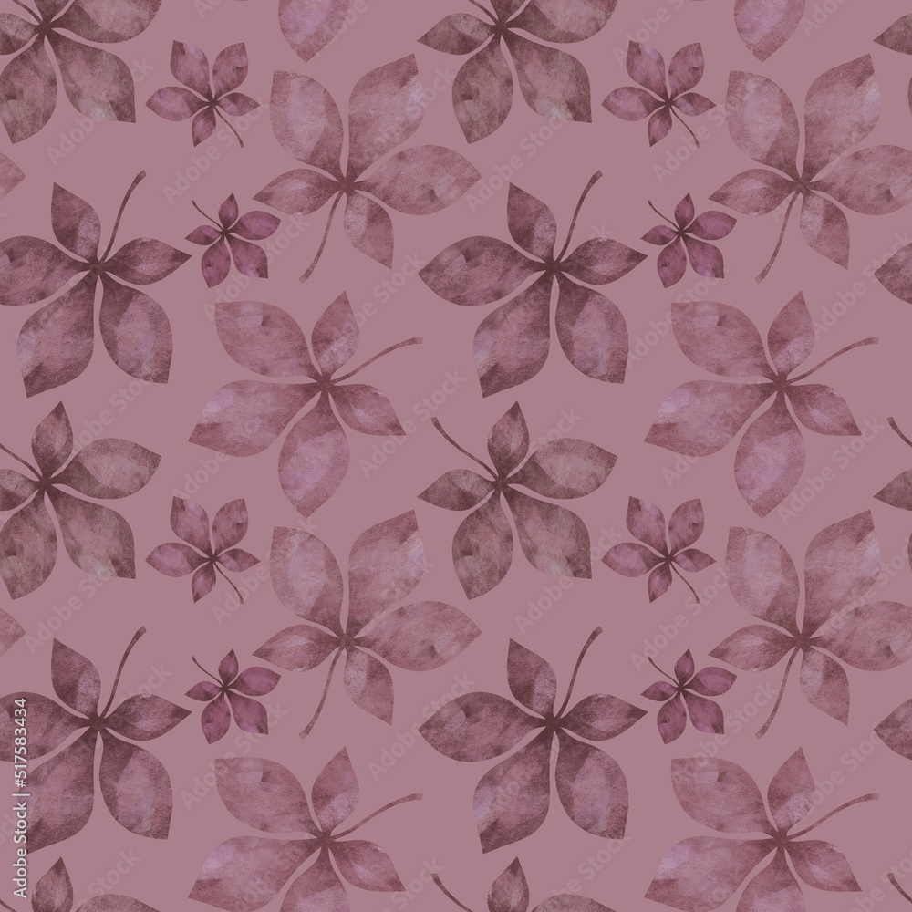 Autumn seamless chestnut leaves pattern for fabrics and wrapping paper and clothes print and kids Autumn seamless chestnut leaves pattern for fabrics and wrapping paper and clothes print and kids