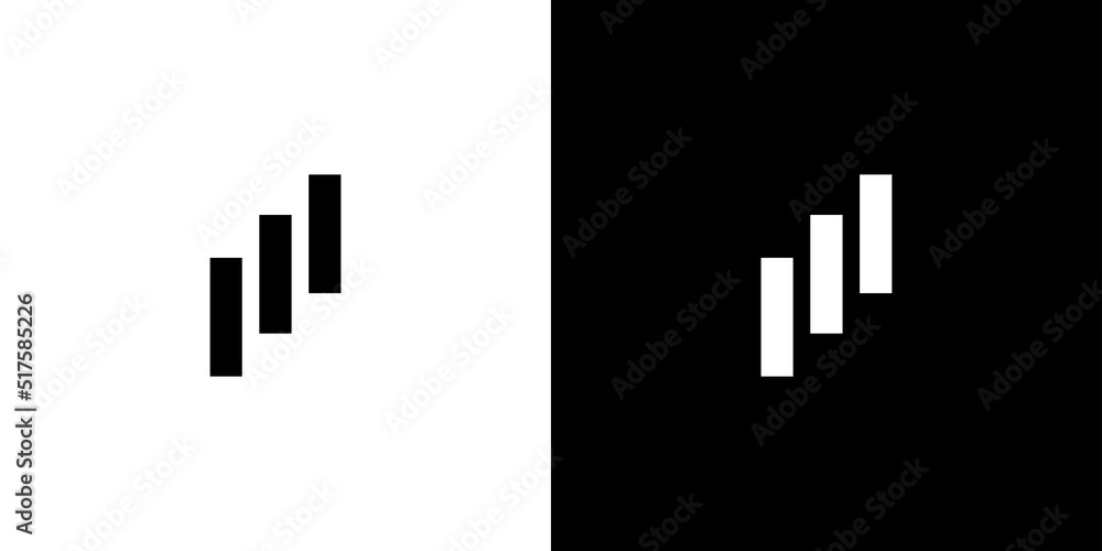 Simple and modern initial letter M logo design Simple and modern initial letter M logo design