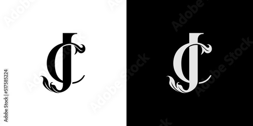 Modern and luxurious JC letter initials logo design 2