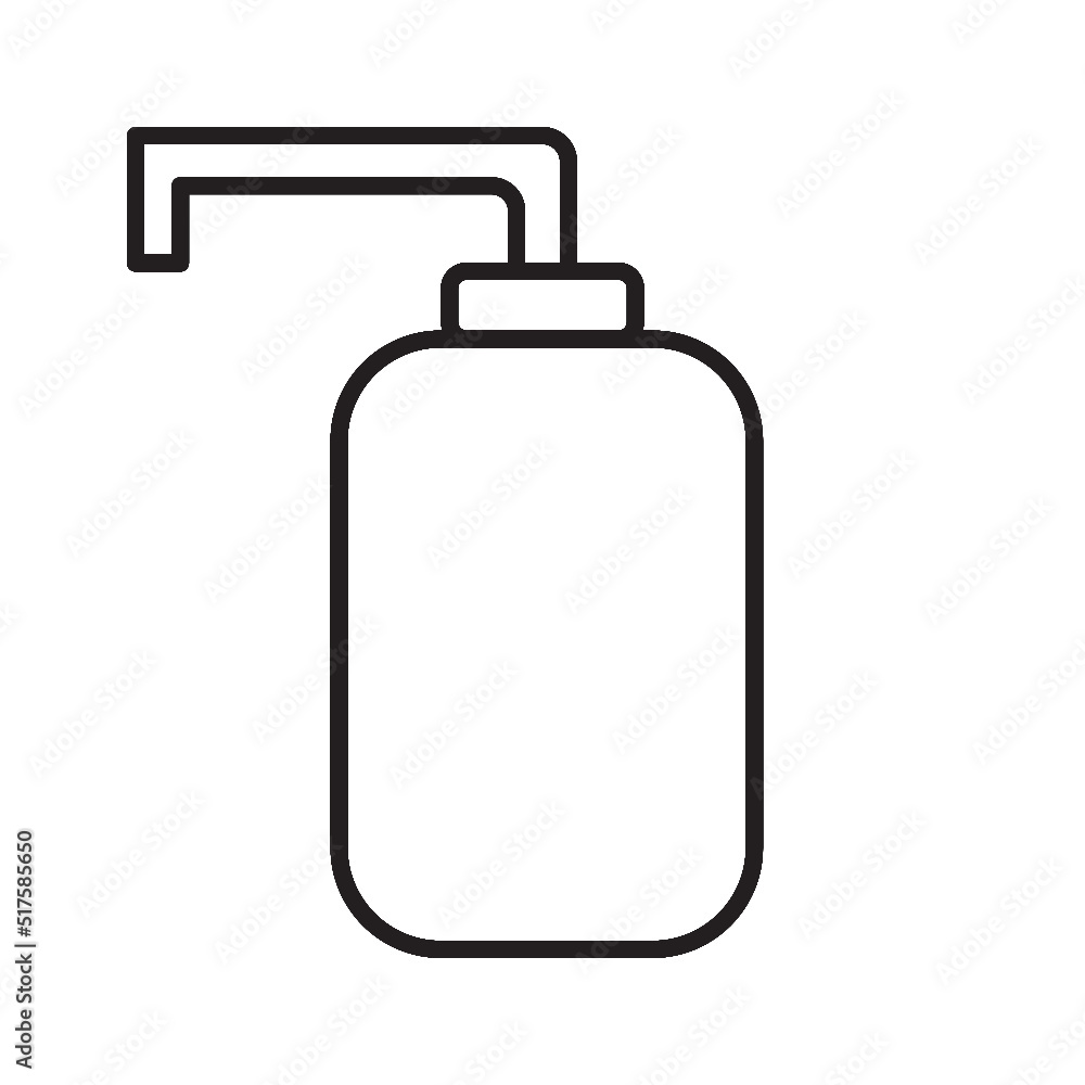 wash bottle line icon wash bottle line icon