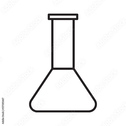 erlenmeyer line icon