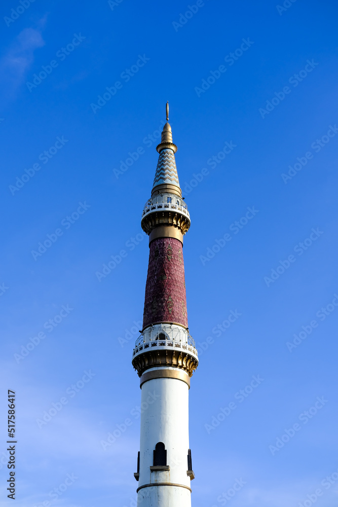 Padang Grand Mosque Tower.  Padang Grand Mosque minaret. Masjid Raya Padang.