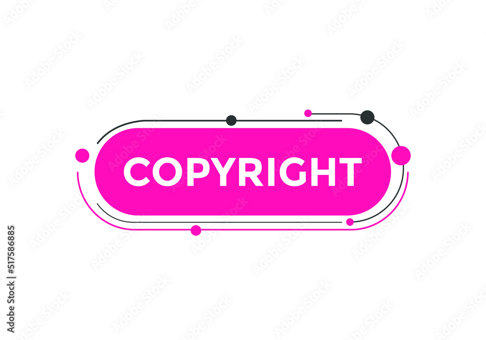 Copyright text symbol. copyright text web template Vector Illustration. 
