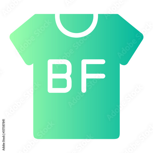 tshirt gradient icon