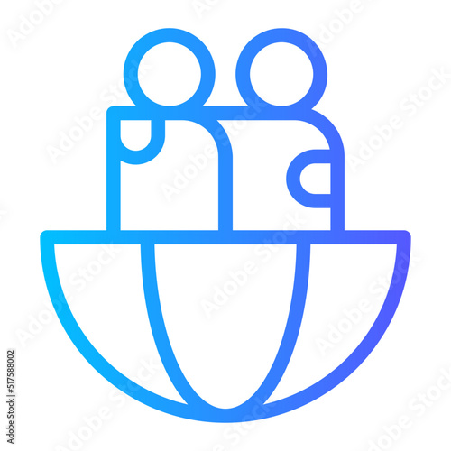 friends gradient icon