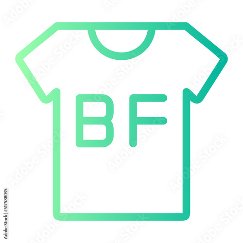 tshirt gradient icon
