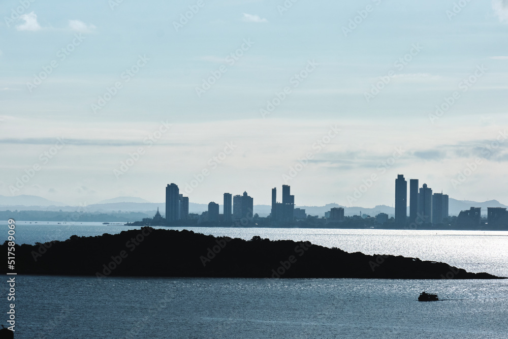 Naklejka premium city skyline