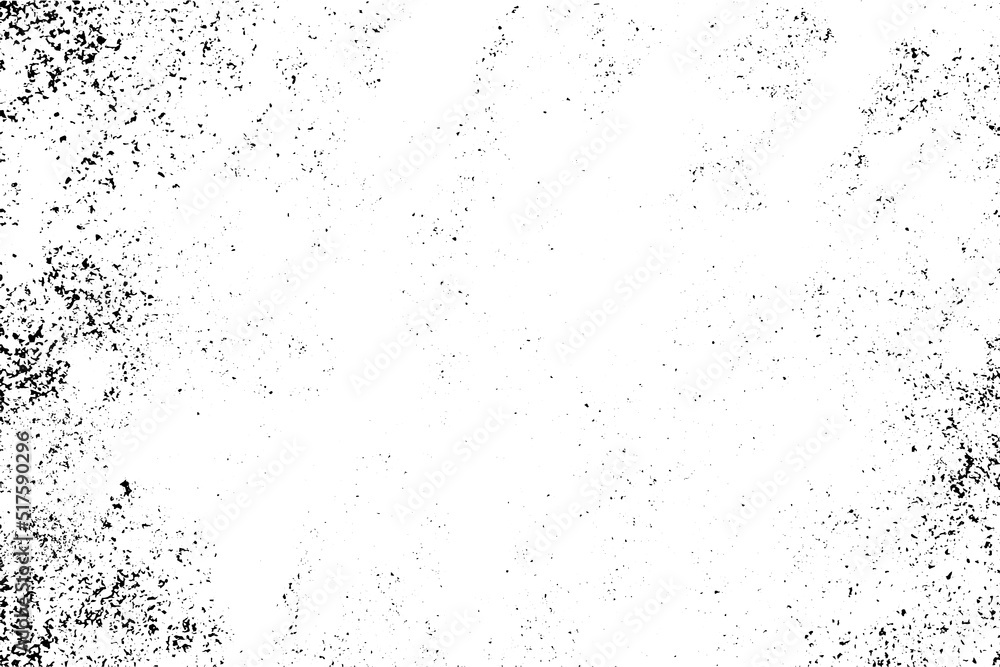 Vector grunge abstract texture black and white background.
