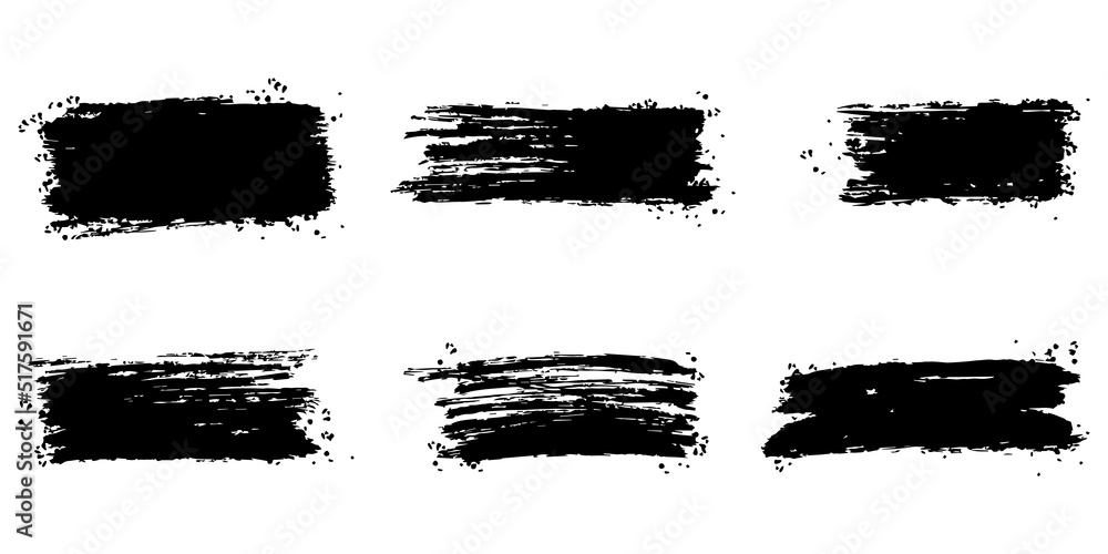 Collection of vector brush hand drawn graphic element. Set of vector brush strokes isolated on white background. vector illustration. Collection of vector brush hand drawn graphic element. Set of vector brush strokes isolated on white background. vector illustration.