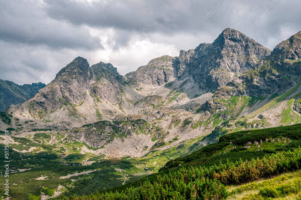 Landscape with mountains Tatry, Poland