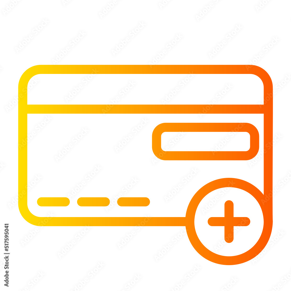 no credit card gradient icon no credit card gradient icon