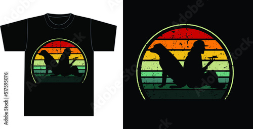Funny Vintage Disc Golf Retro T-Shirt Design 