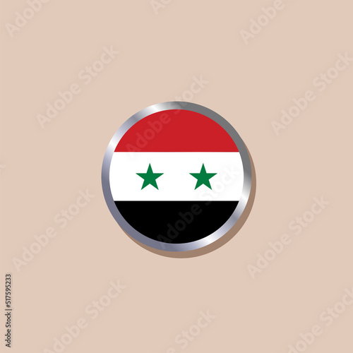 Illustration of Syria flag Template