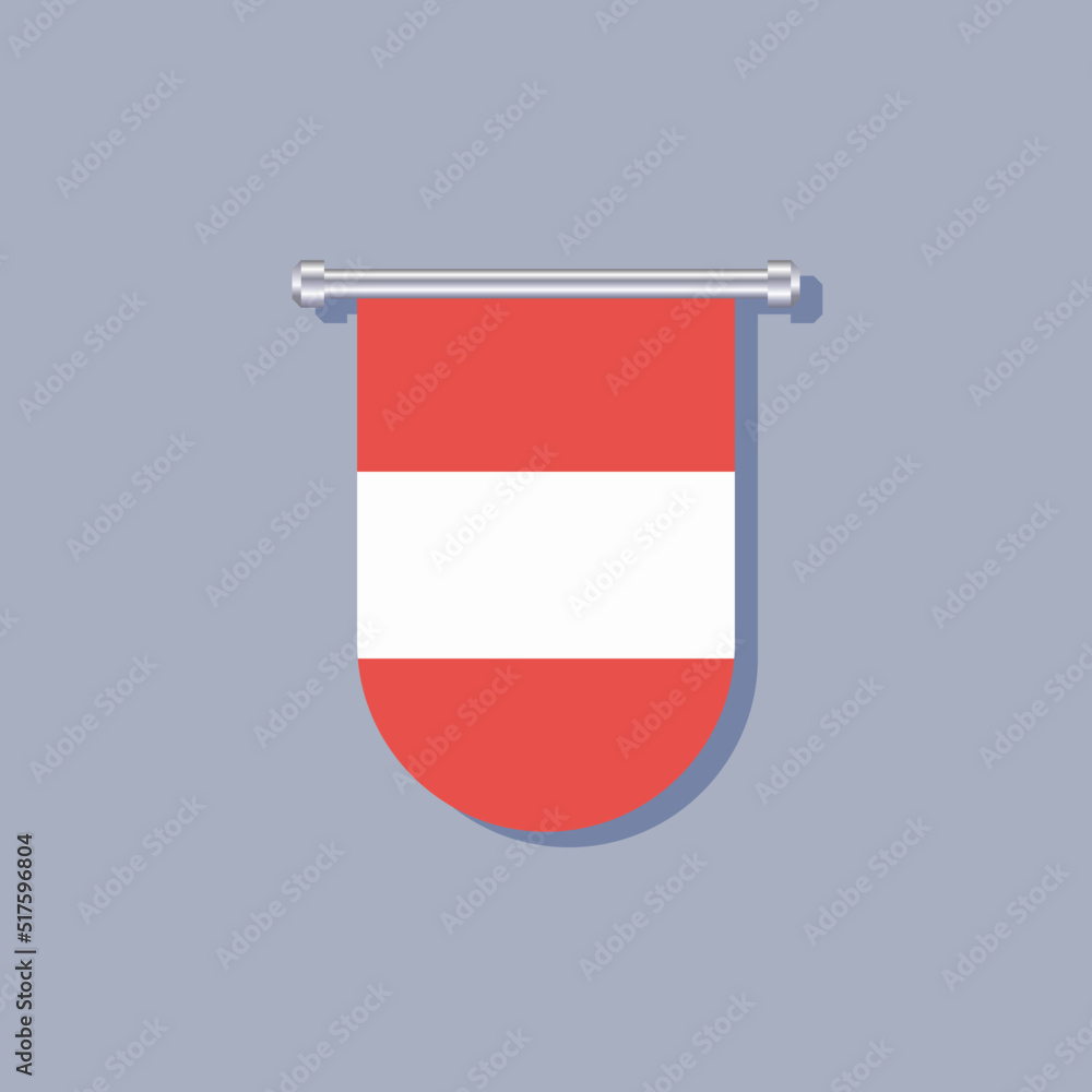 Illustration of Austria flag Template Illustration of Austria flag Template