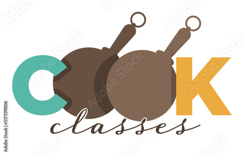 Kitchenware and cutlery cooking school or classes isolated icons vector