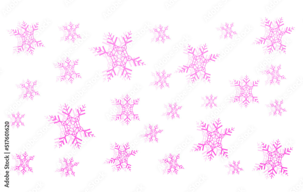 Pixel art pink snowflake pattern Pixel art pink snowflake pattern