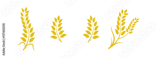 Wheat icon set design template vector illustration