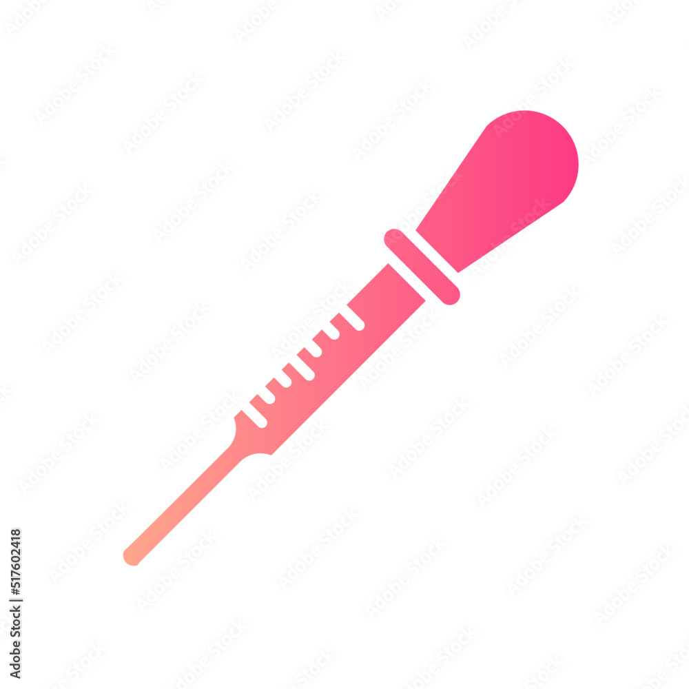 measuring pipette gradient icon measuring pipette gradient icon