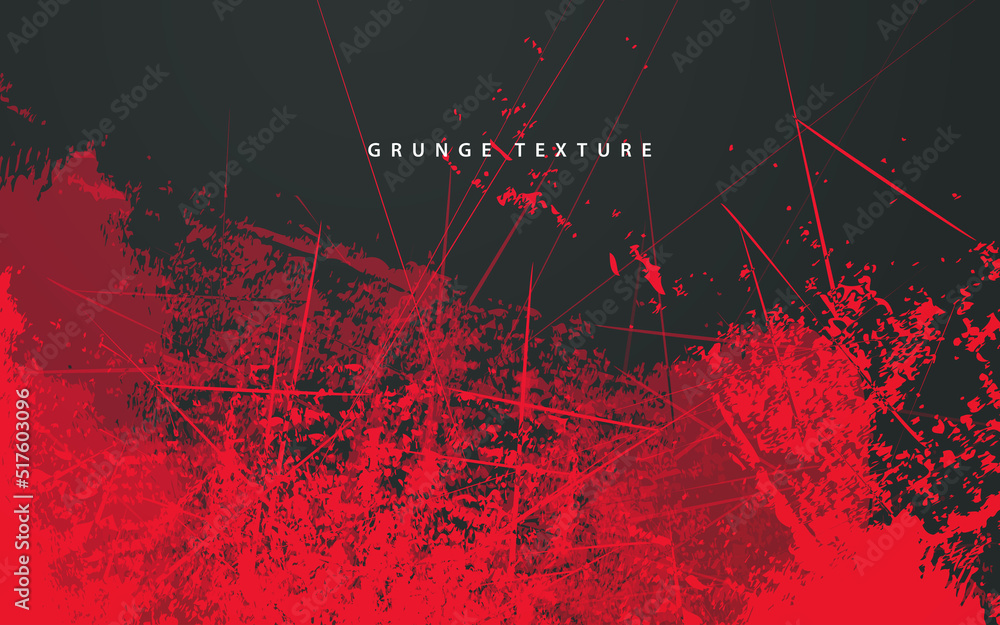 Abstract grunge texture black and red color background - obrazy, fototapety, plakaty 