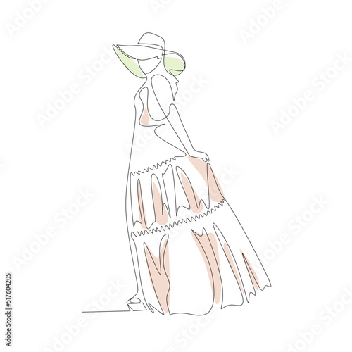 girl in a dress