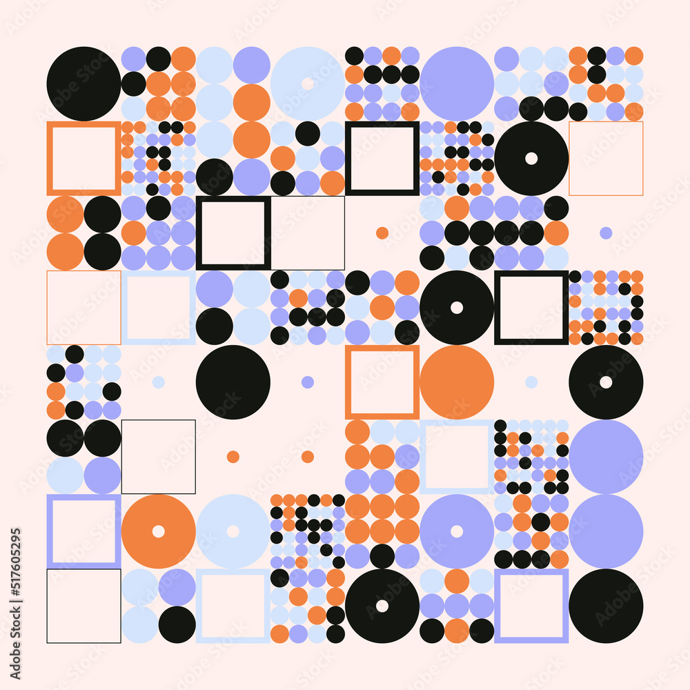 Geometric Abstract Pattern Graphics Made With Vector Geometric Shapes And Forms