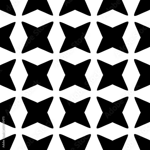 Abstract Black White Seamless pattern. Modern stylish texture with Bold stripes. Geometric abstract background.Cute abstract geometric shape pattern design in black and white. Repeat seamless.
