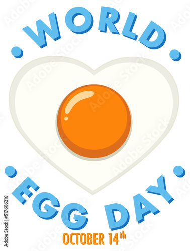 World Egg Day October 14 Banner Design