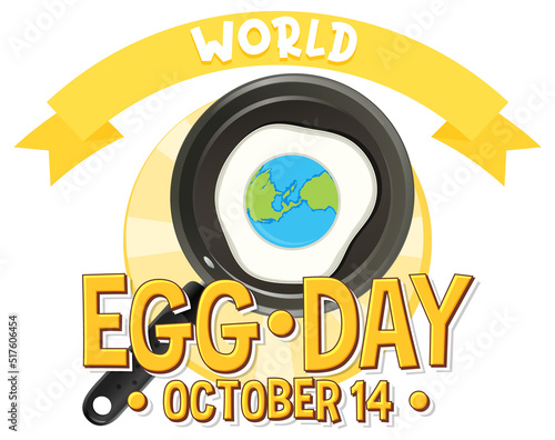 World egg day banner or logo design