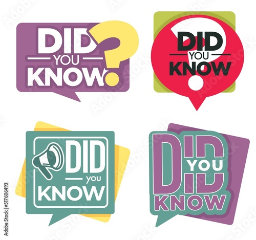 Question or interesting fact did you know isolated icon vector information