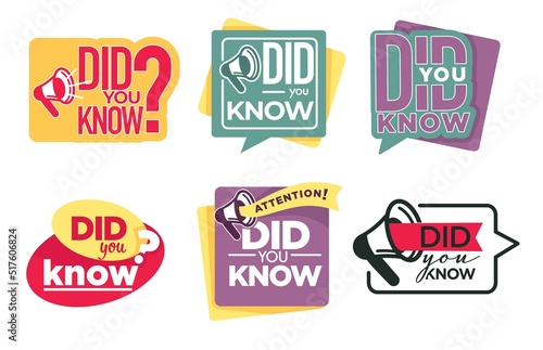 Question or interesting fact did you know isolated icon vector information