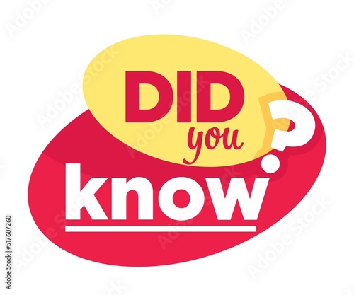 Question or interesting fact did you know isolated icon vector information