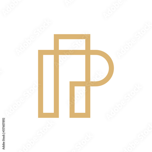 Letter P buliding logo design