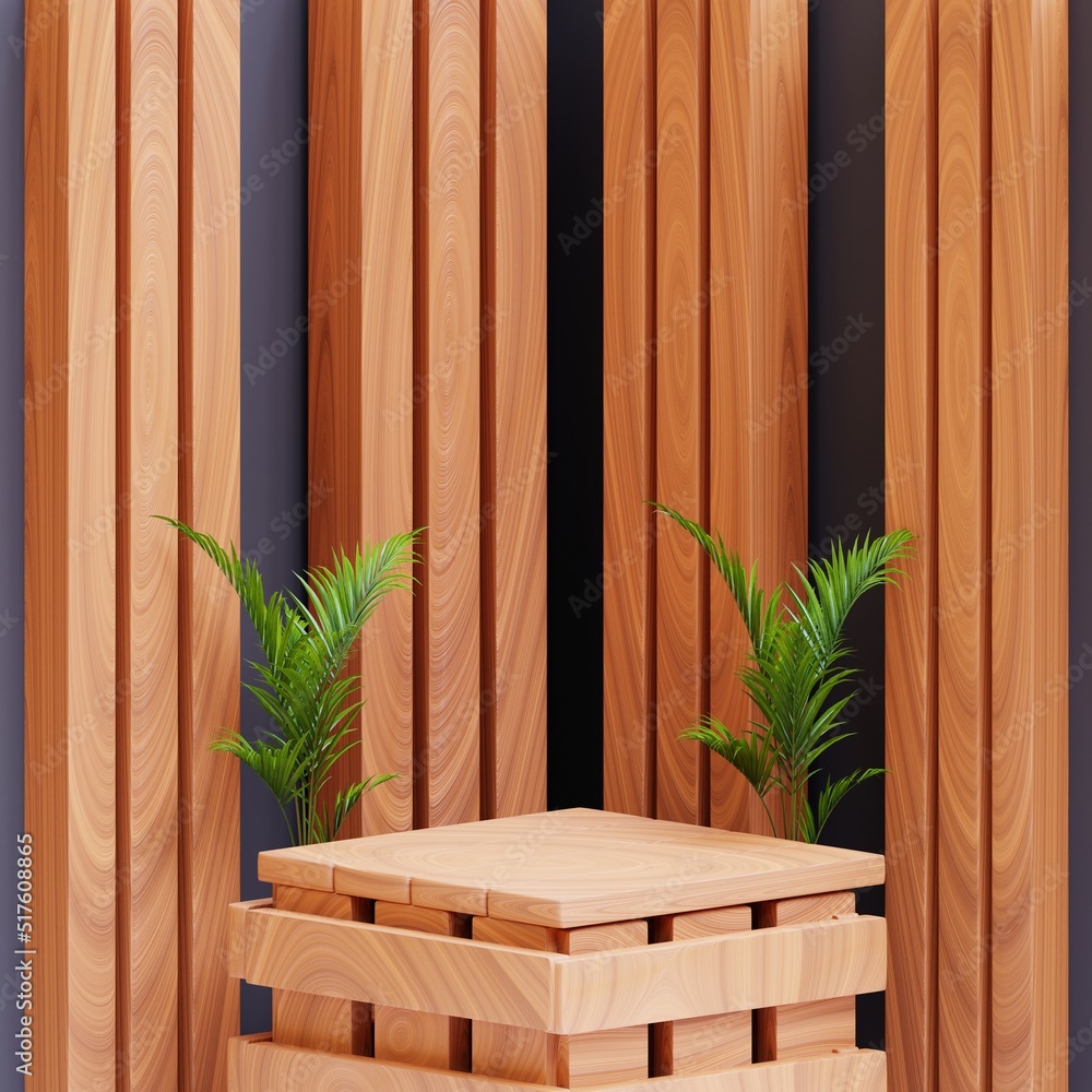 Simple wood themed background for food presentation and more, 3d render Simple wood themed background for food presentation and more, 3d render