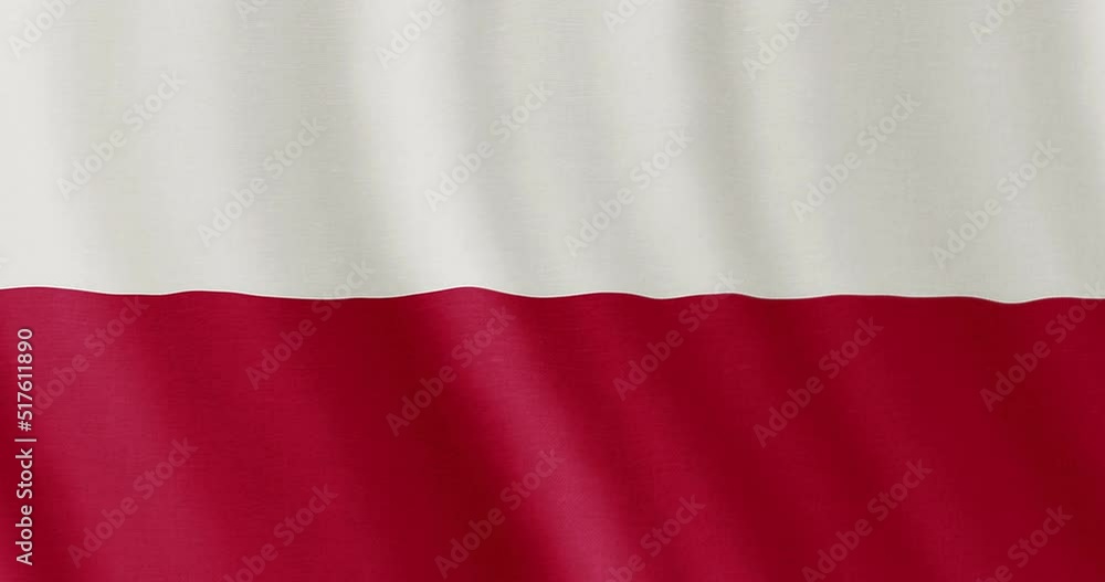 4k seamless loop animation of the Poland flag. Polish flag backdrop seamless animation. 4k seamless loop animation of the Poland flag. Polish flag backdrop seamless animation.