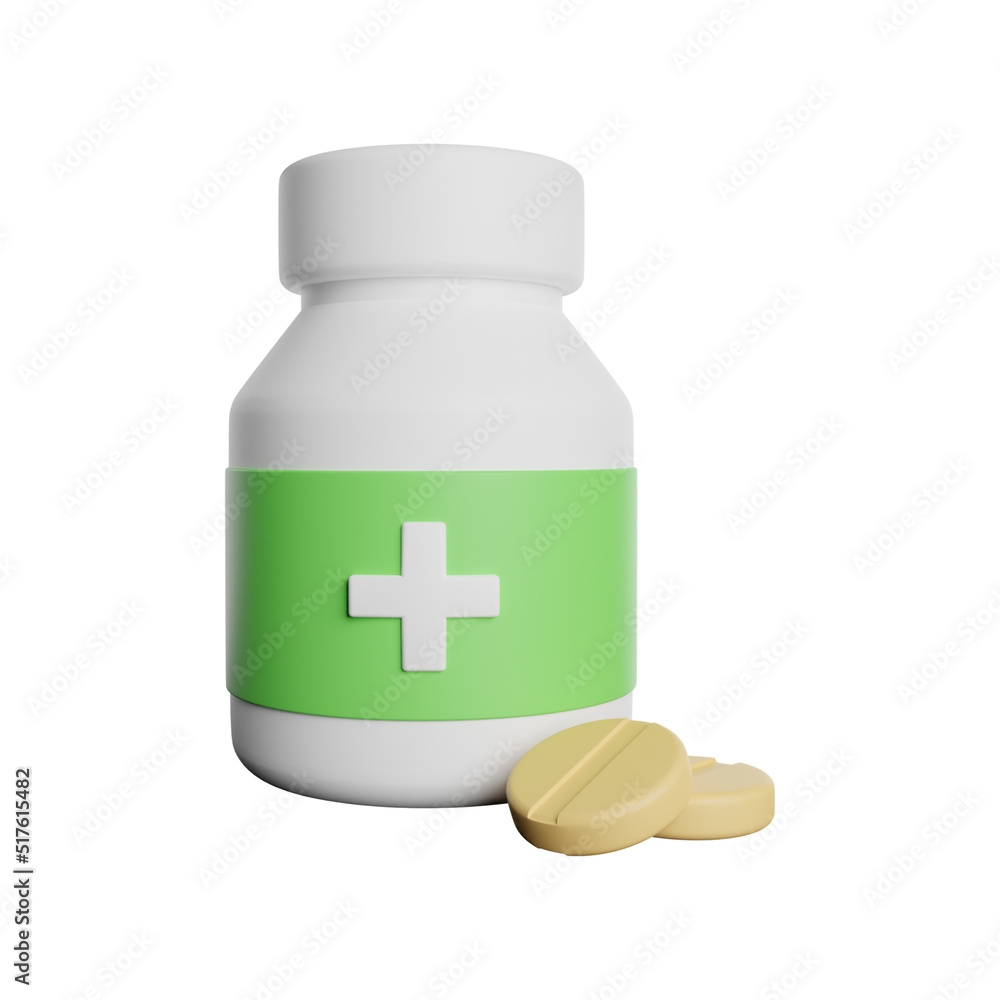 Medicine 3D Rendering Illustration Medical Medicine 3D Rendering Illustration Medical