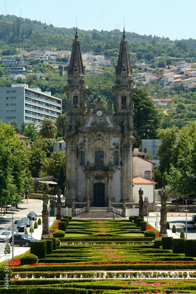 Igreja de Nossa Senhora da Consolação and Largo da Republica do Brasil  in Guimaraes, Norte - Portugal 