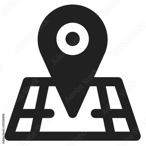 maps Icon Glyph