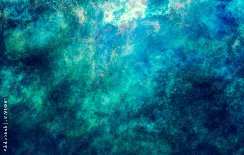 Fantasy blue water abstract background
