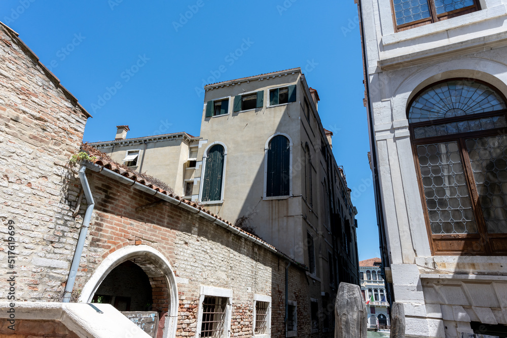 panorama with architectures of the city of venice panorama with architectures of the city of venice