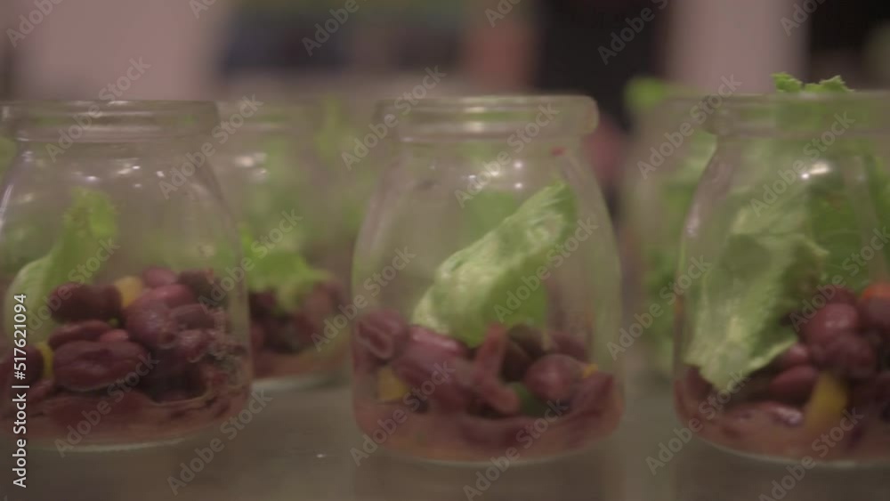 Mexican canned beans in a Maldives resort buffet. Full HD Mexican canned beans in a Maldives resort buffet. Full HD