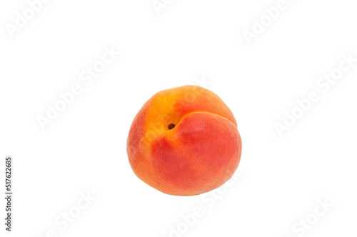 juicy apricot on a white background. sweet peach on the table. white plum on a light texture. fruit growing concept. healthy food illustration