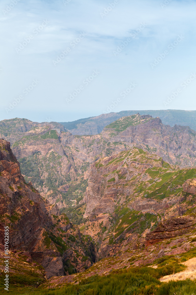 Mountain landscape of Madeira Island, Portugal