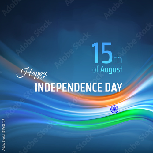 Obraz na plátně August 15, independence day india, vector template