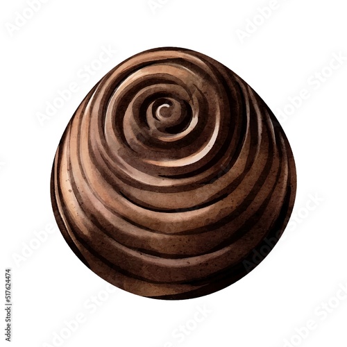 Watercolor chocolate vector design